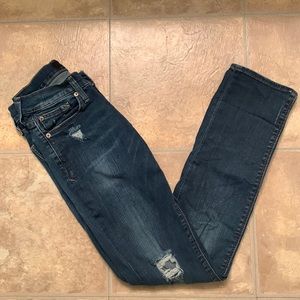 EUC Express Cropped Skinny Mid-Rise Jeans